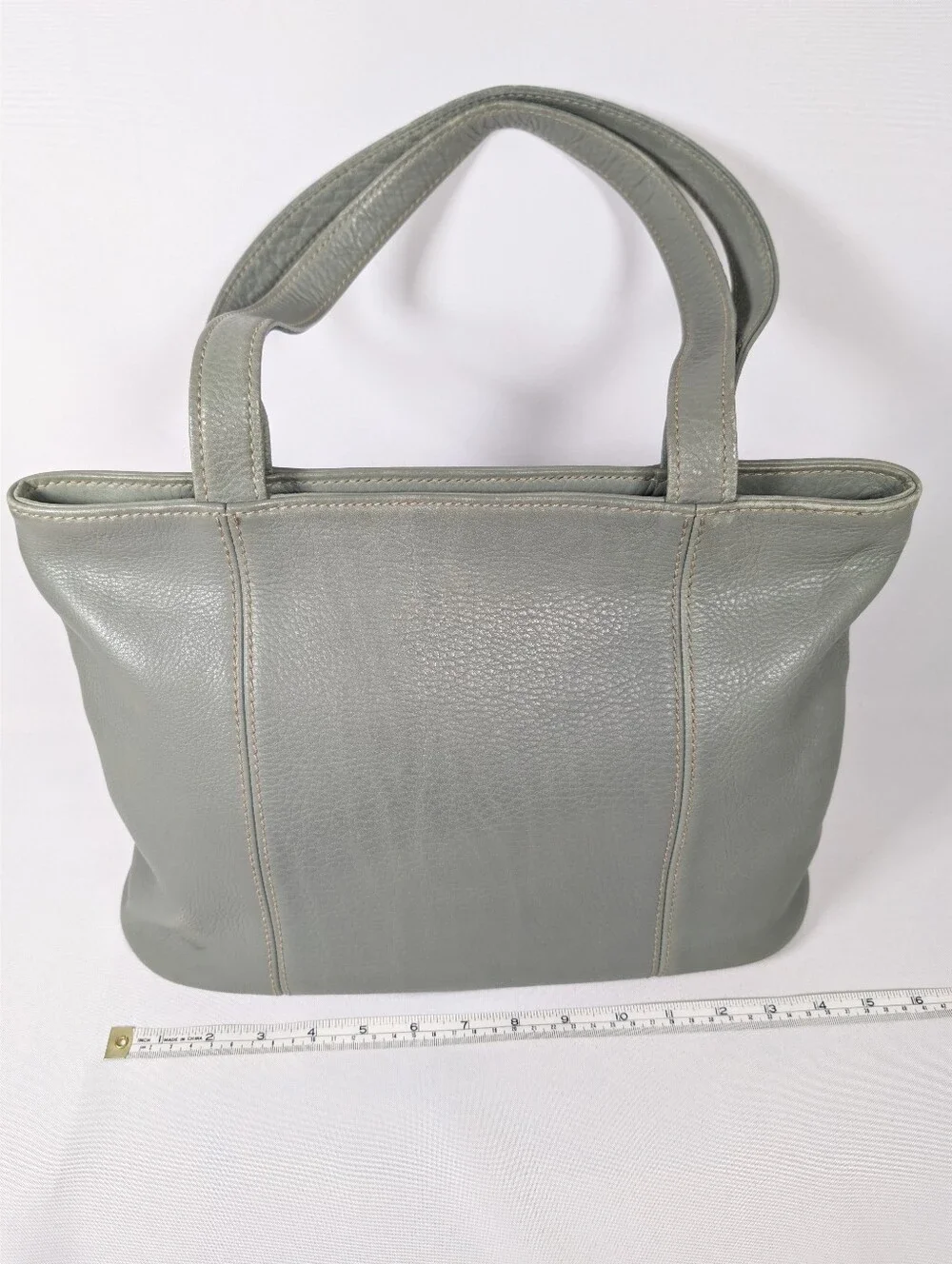 Coach Vintage Sonoma 4915 Tote Bag Sage Green Pebbled Leather Womens